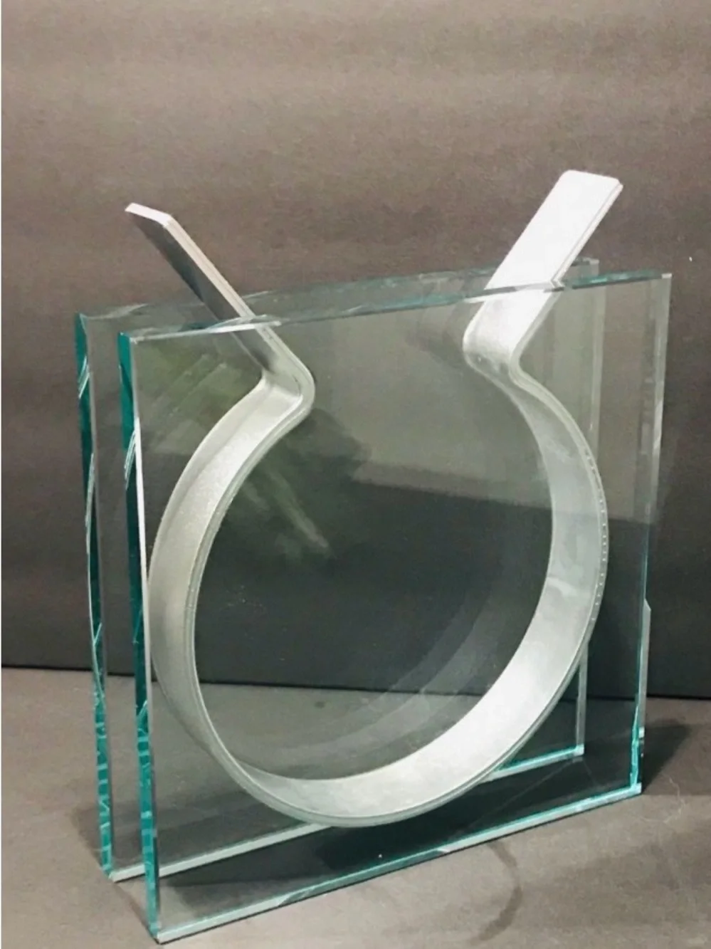 Vintage MoMA Square Ribbon Vase by Peter Hewitt 1996 for Museum of Modern Art